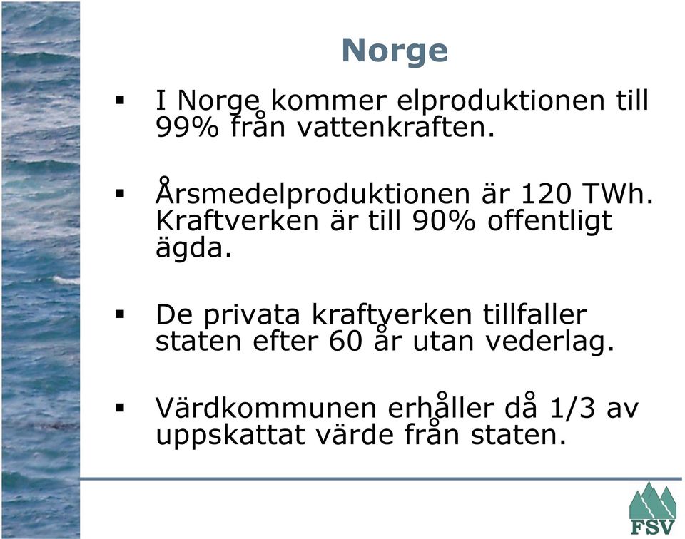 Kraftverken är till 90% offentligt ägda.