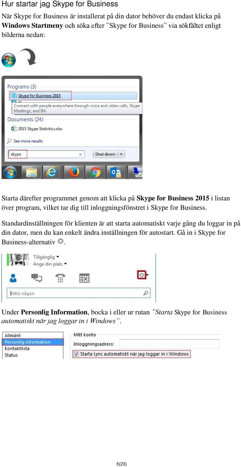 inloggningsfönstret i Skype for Business.