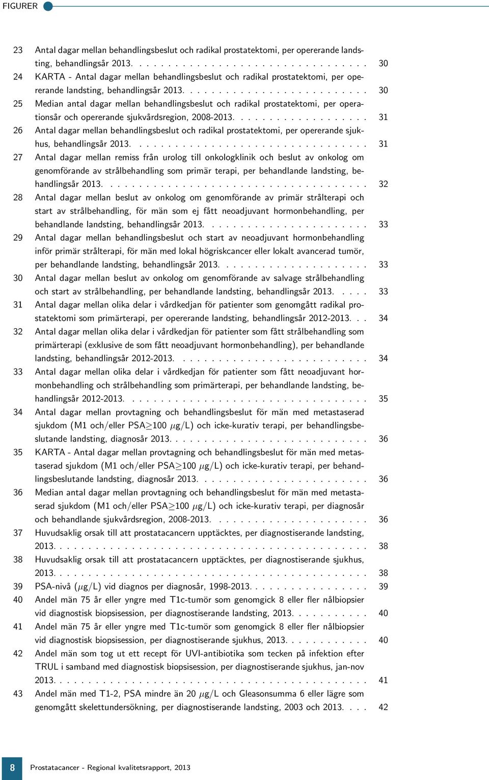 behandlingsbeslut och radikal prostatektomi, per opererande sjukhus, behandlingsår 213 31 27 Antal dagar mellan remiss från urolog till onkologklinik och beslut av onkolog om genomförande av