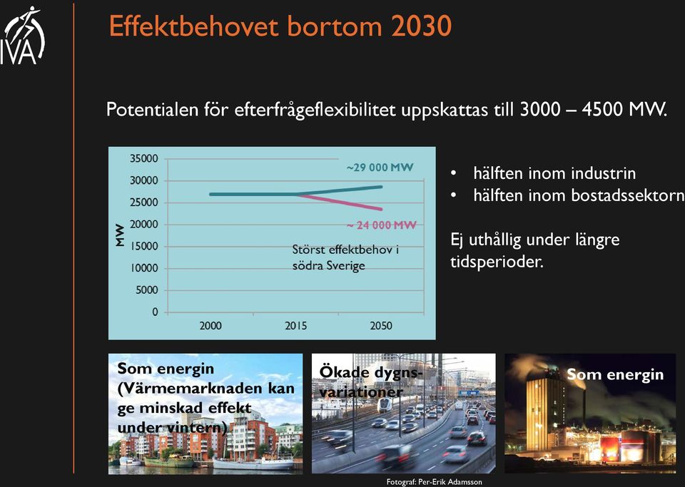 hälften inom industrin hälften inom bostadssektorn Ej uthållig under längre