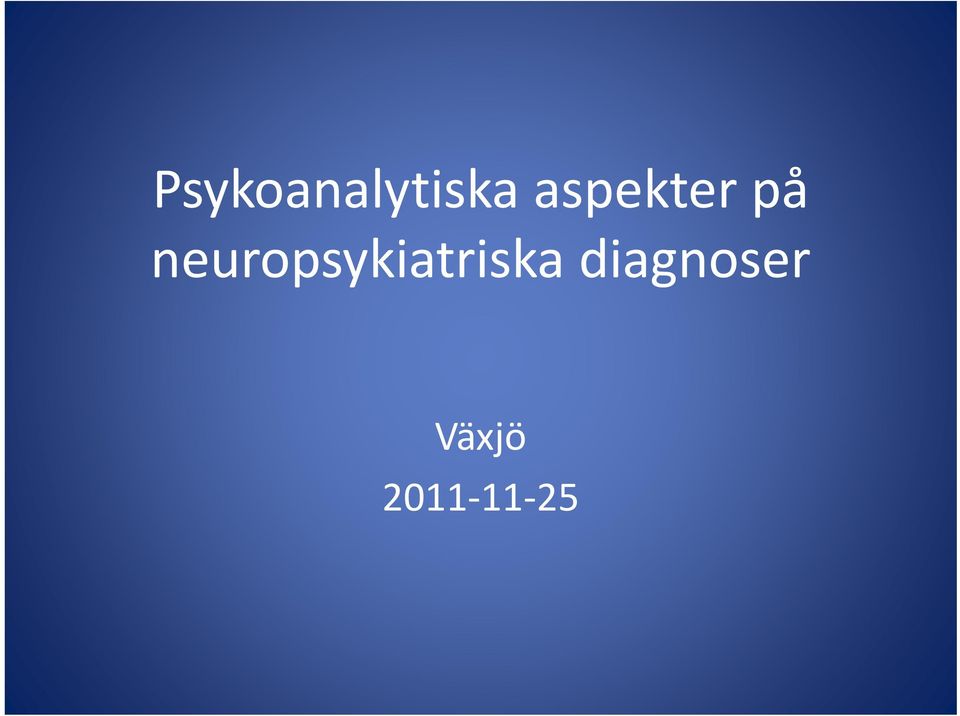 neuropsykiatriska