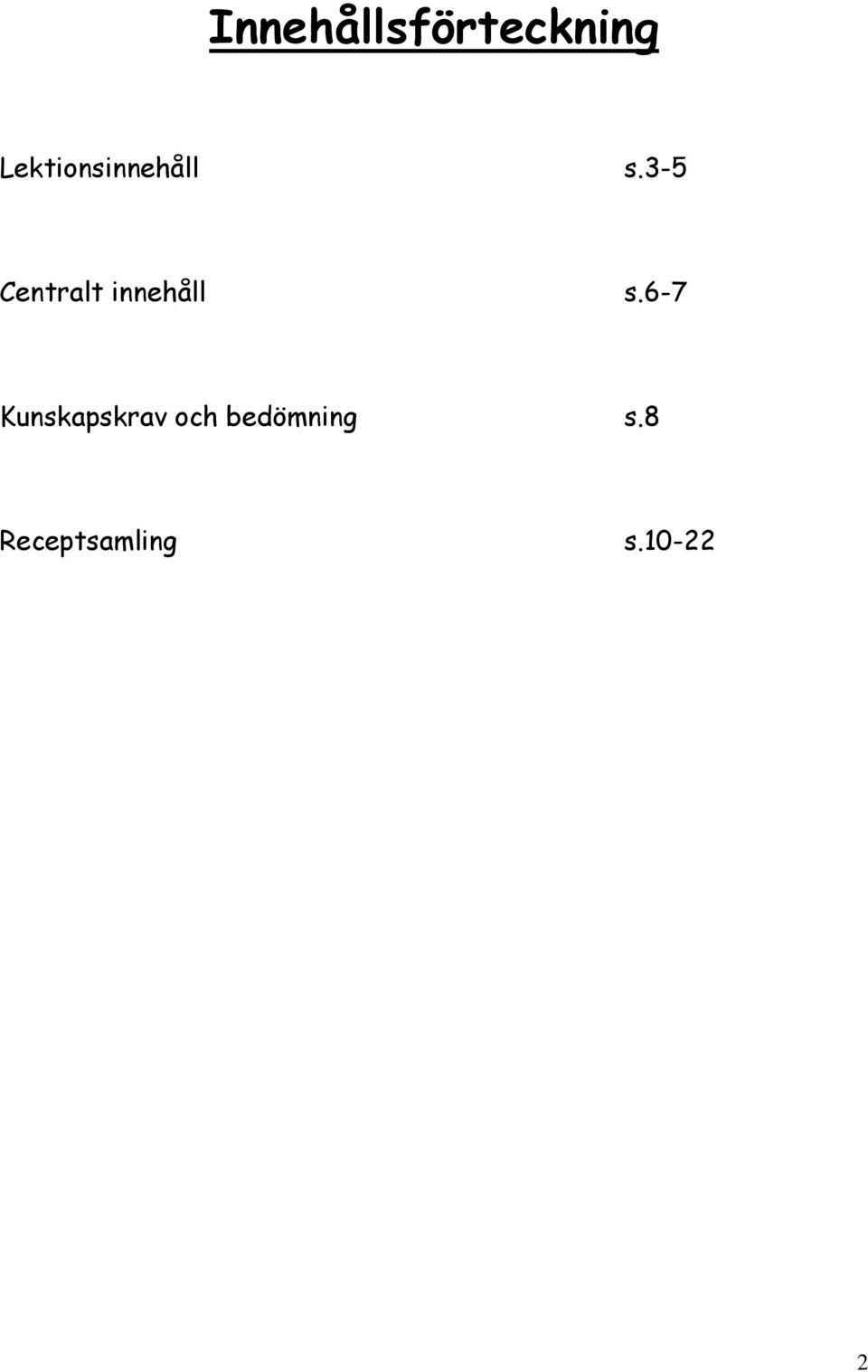 3-5 Centralt innehåll s.