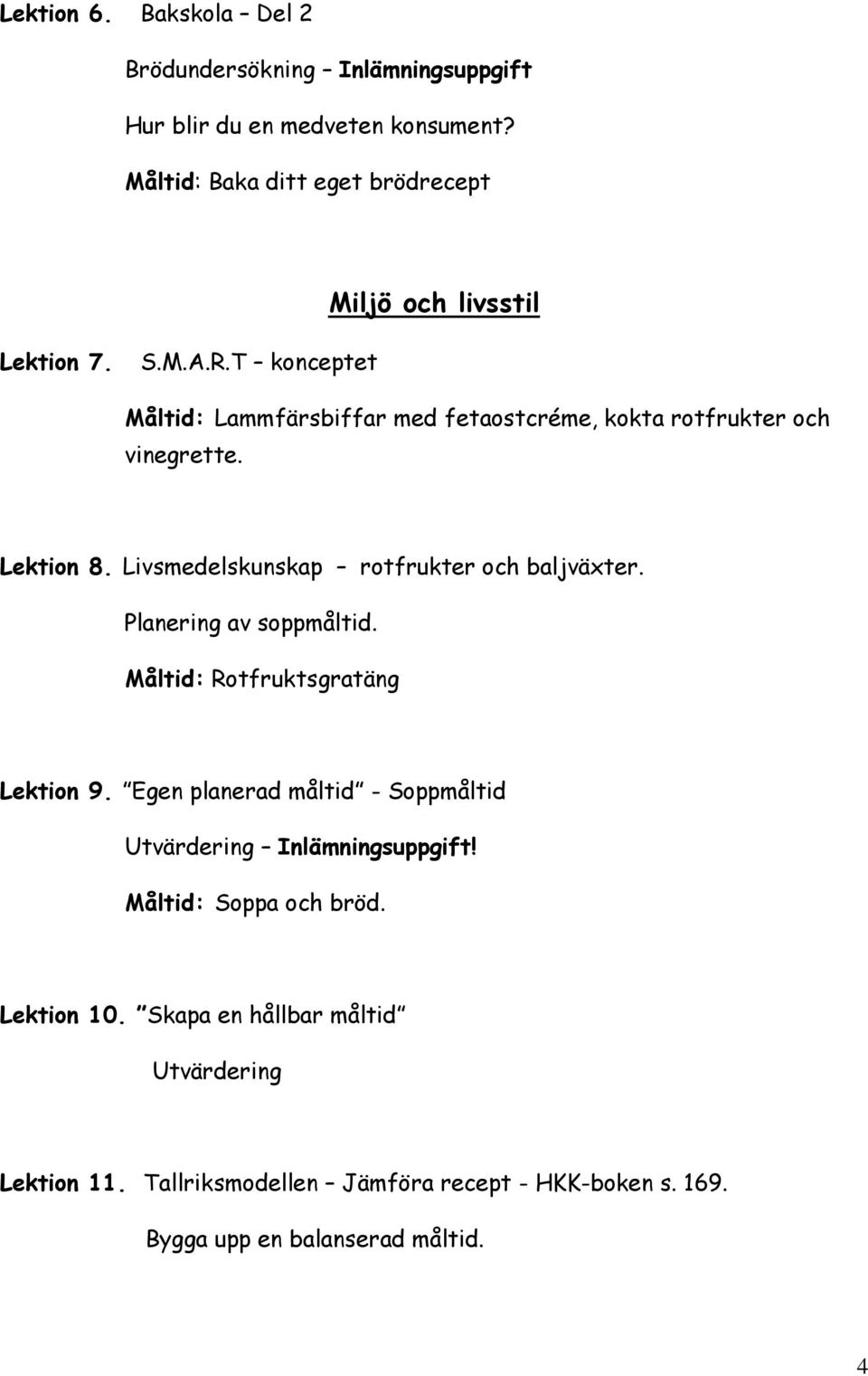 T konceptet Måltid: Lammfärsbiffar med fetaostcréme, kokta rotfrukter och vinegrette. Lektion 8. Livsmedelskunskap rotfrukter och baljväxter.