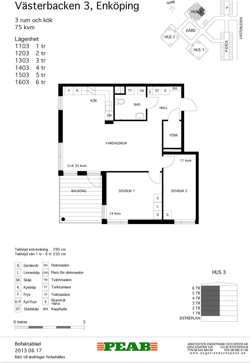 6 tr ÅRD -DÄC VÄRDN Ö BD s H TR2 ÖRR VRDSRUM V+ 35 kvm 11 kvm BON SOVRUM 1 SOVRUM 2