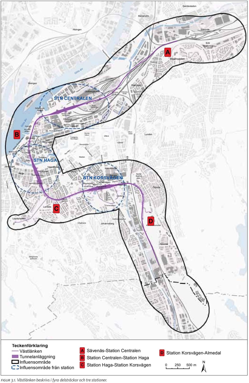 Haga kyrkoplan Handelshögskolan Stora hamn- Inom Vallgraven Pedagogen Hagakyrkan Göta älvbron Brunnsparken Östra Hamng.