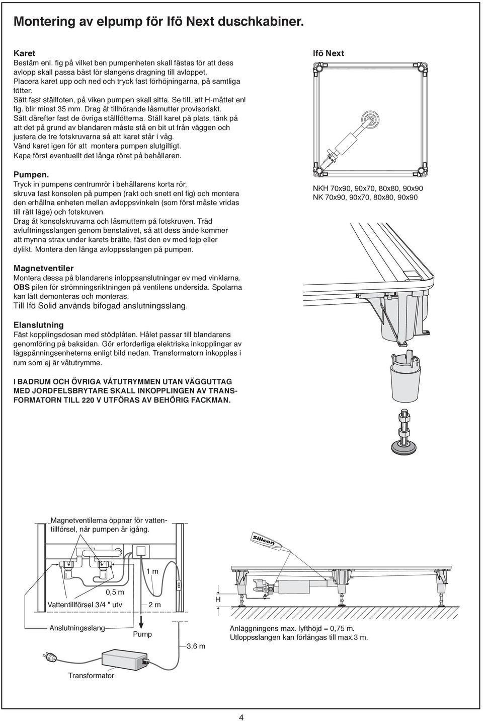 Vänd karet igen för att montera pumpen slutgiltigt. Pumpen. den erhållna enheten mellan avloppsvinkeln (som först måste vridas till rätt läge) och fotskruven.