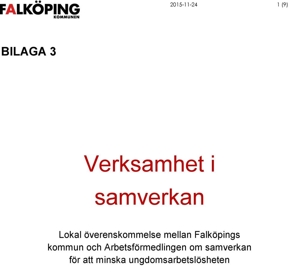 Falköpings kommun och Arbetsförmedlingen
