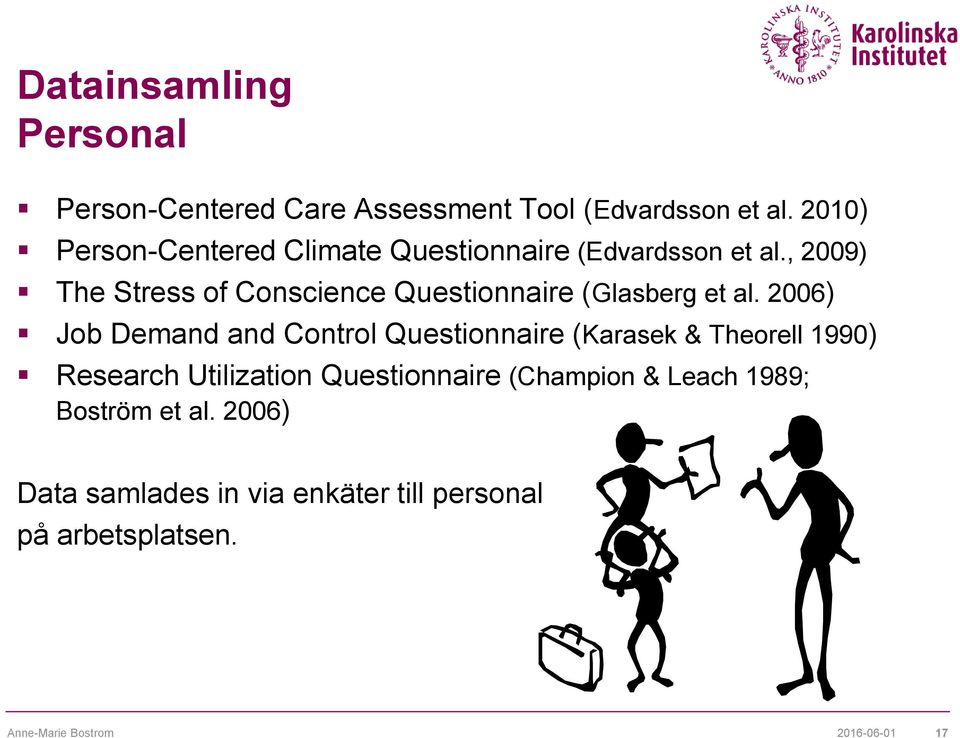 , 2009) The Stress of Conscience Questionnaire (Glasberg et al.