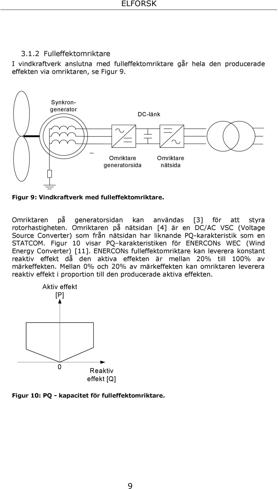 Omriktaren på nätsidan [4] är en DC/AC VSC (Voltage Source Converter) som från nätsidan har liknande PQ-karakteristik som en STATCOM.