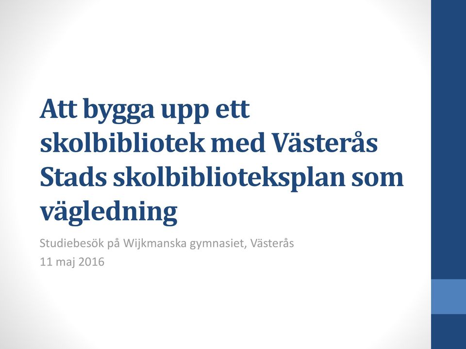 Stads som vägledning