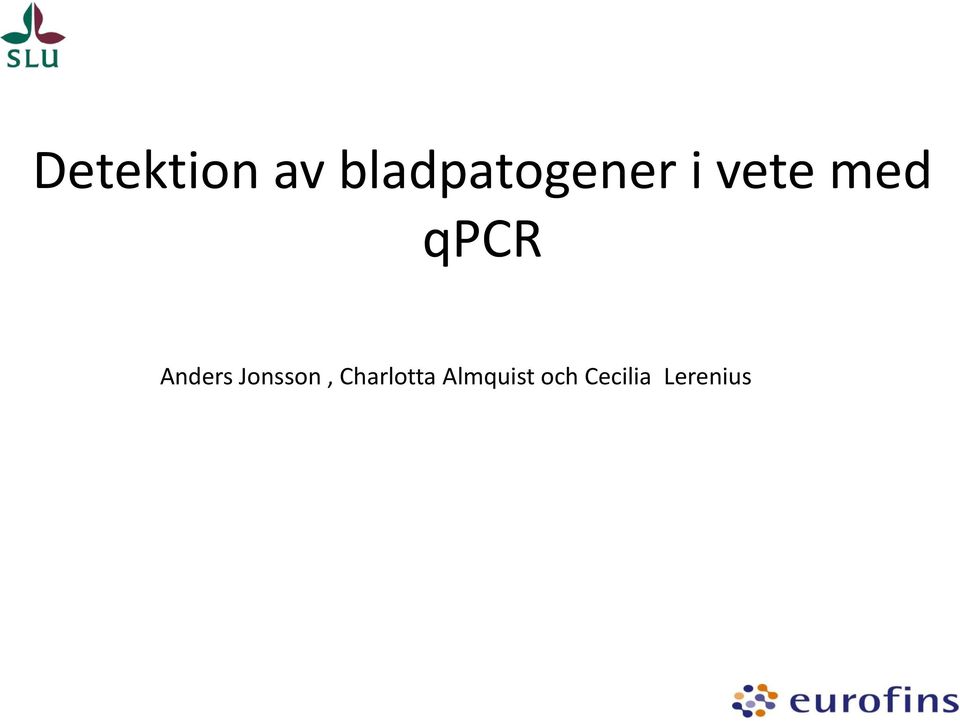 qpcr Anders Jonsson,