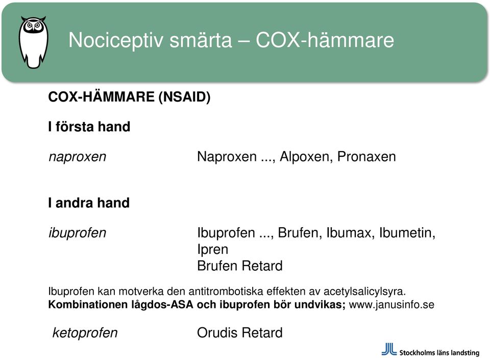 .., Brufen, Ibumax, Ibumetin, Ipren Brufen Retard Ibuprofen kan motverka den