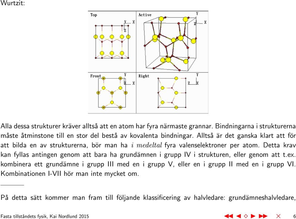 Alltså är det ganska klart att för att bilda en av strukturerna, bör man ha i medeltal fyra valenselektroner per atom.