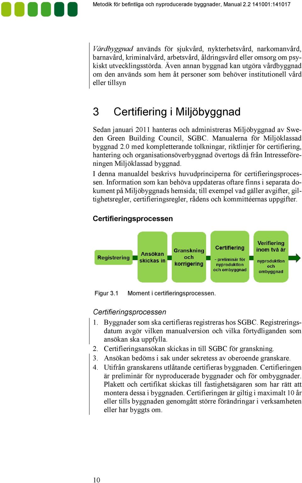 Miljöbyggnad av Sweden Green Building Council, SGBC. Manualerna för Miljöklassad byggnad 2.