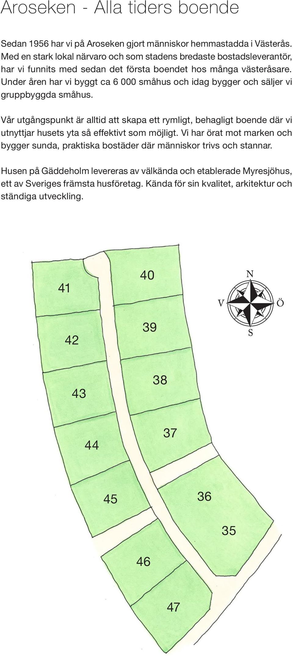 Under åren har vi byggt ca 6 000 småhus och idag bygger och säljer vi gruppbyggda småhus.