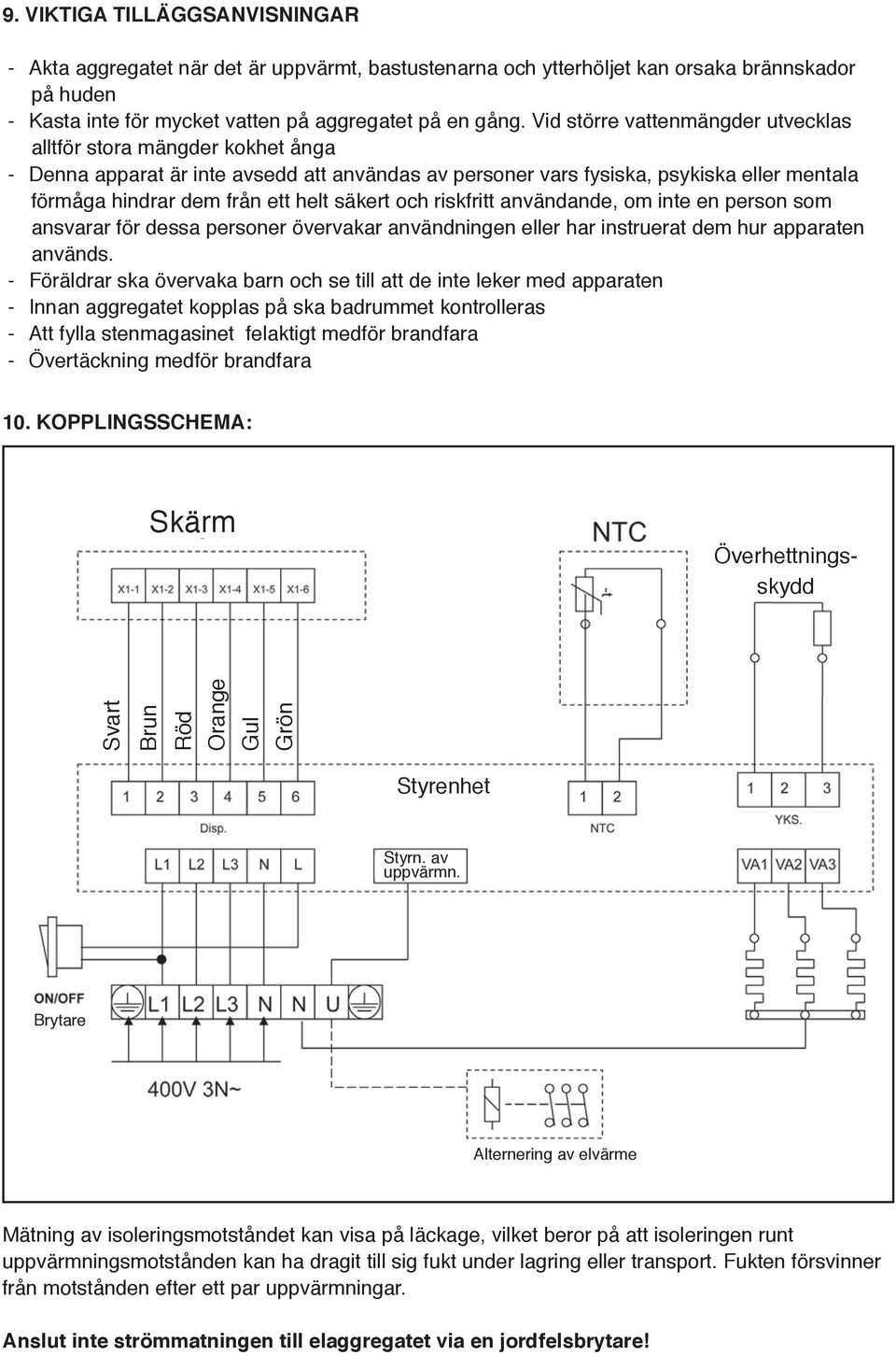 säkert och riskfritt användande, om inte en person som ansvarar för dessa personer övervakar användningen eller har instruerat dem hur apparaten används.