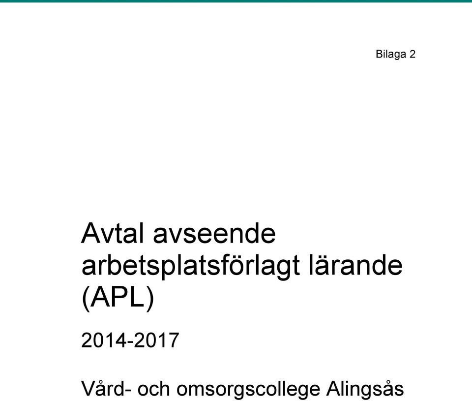 lärande (APL) 2014-2017