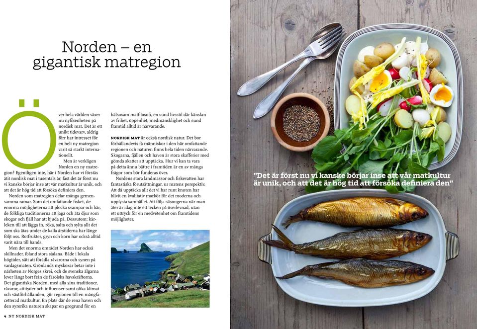 Egentligen inte, här i Norden har vi förstås ätit nordisk mat i tusentals år, fast det är först nu vi kanske börjar inse att vår matkultur är unik, och att det är hög tid att försöka definiera den.