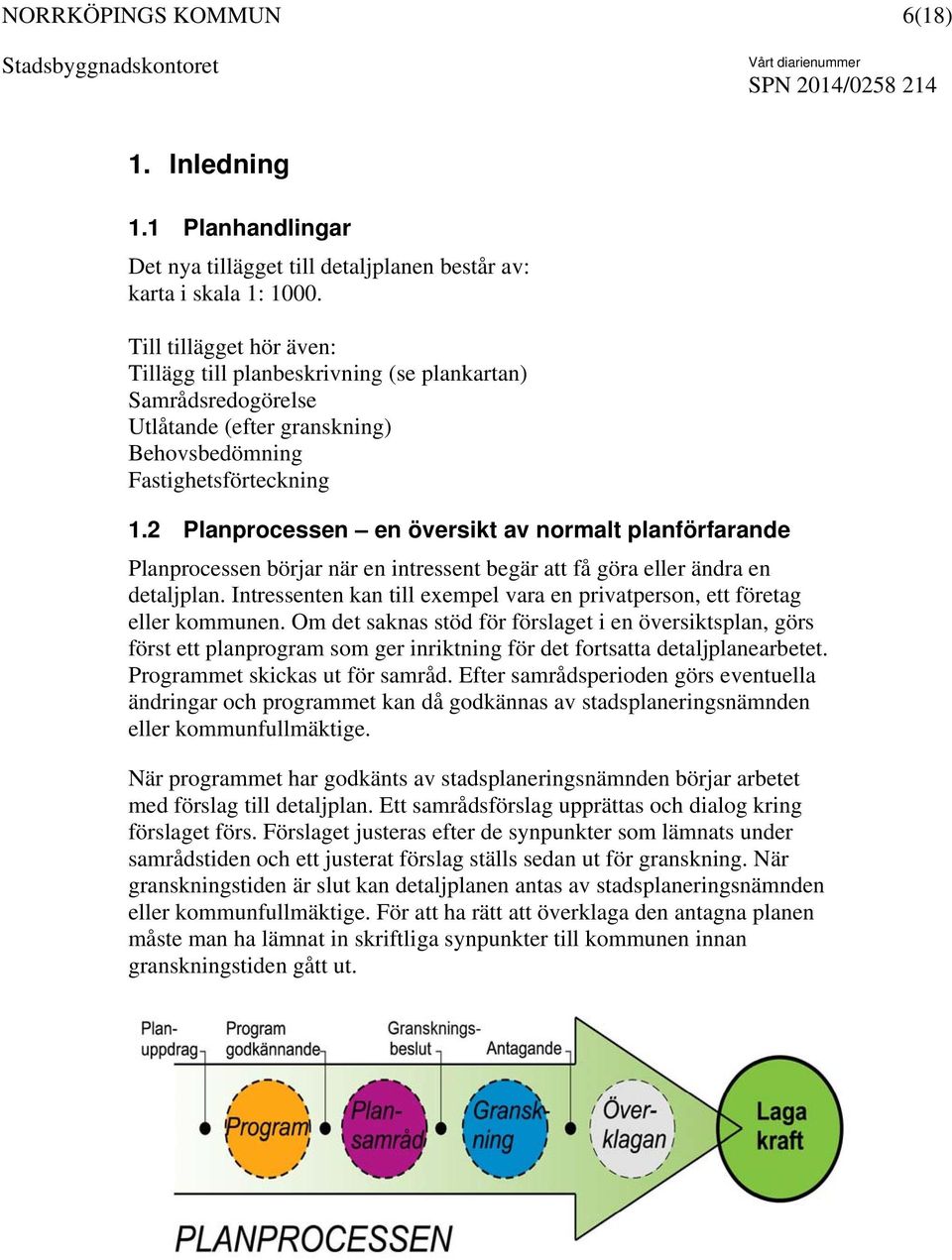 2 Planprocessen en översikt av normalt planförfarande Planprocessen börjar när en intressent begär att få göra eller ändra en detaljplan.