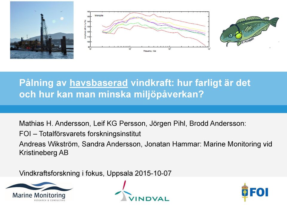 Andersson, Leif KG Persson, Jörgen Pihl, Brodd Andersson: FOI Totalförsvarets