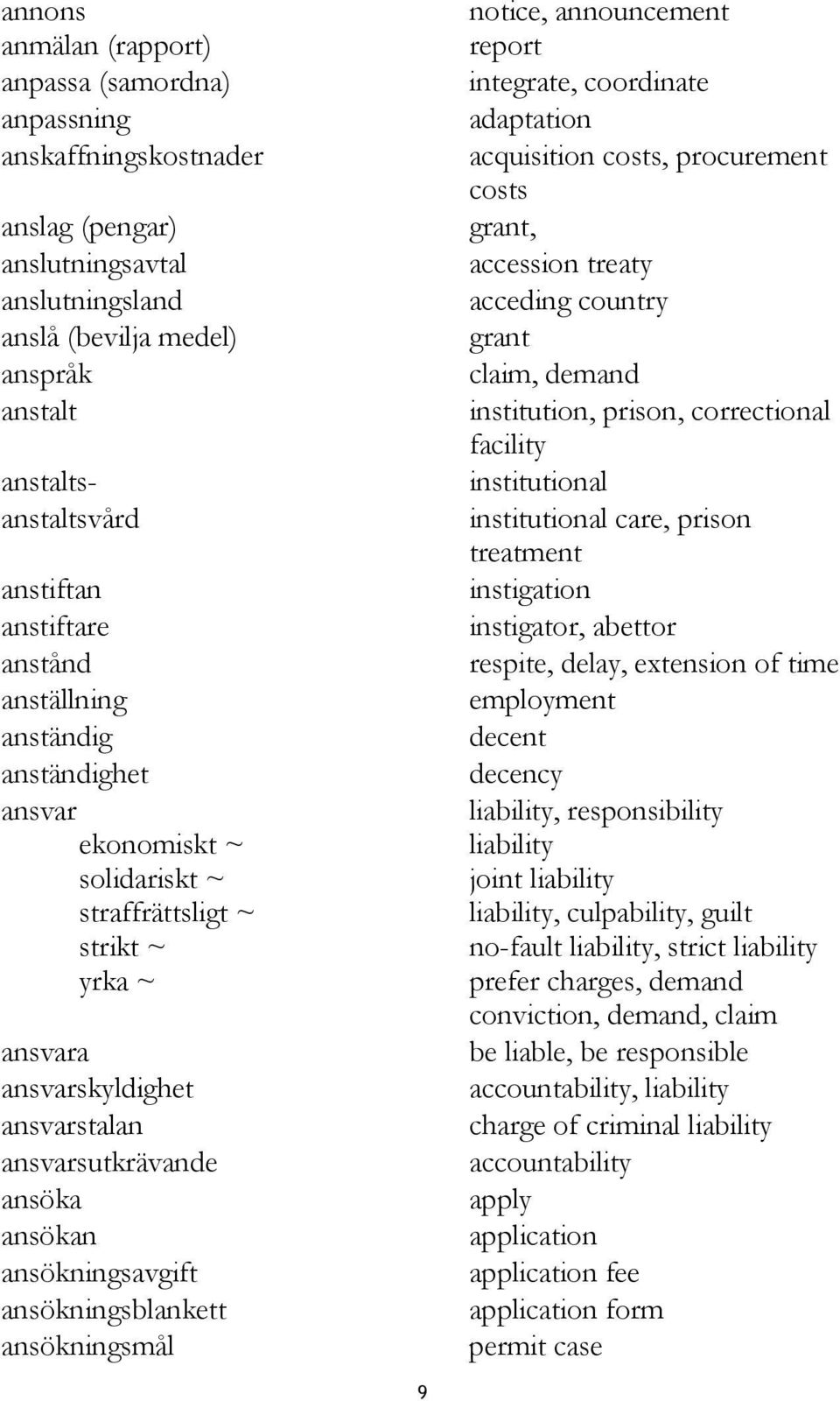 ansökningsavgift ansökningsblankett ansökningsmål notice, announcement report integrate, coordinate adaptation acquisition costs, procurement costs grant, accession treaty acceding country grant