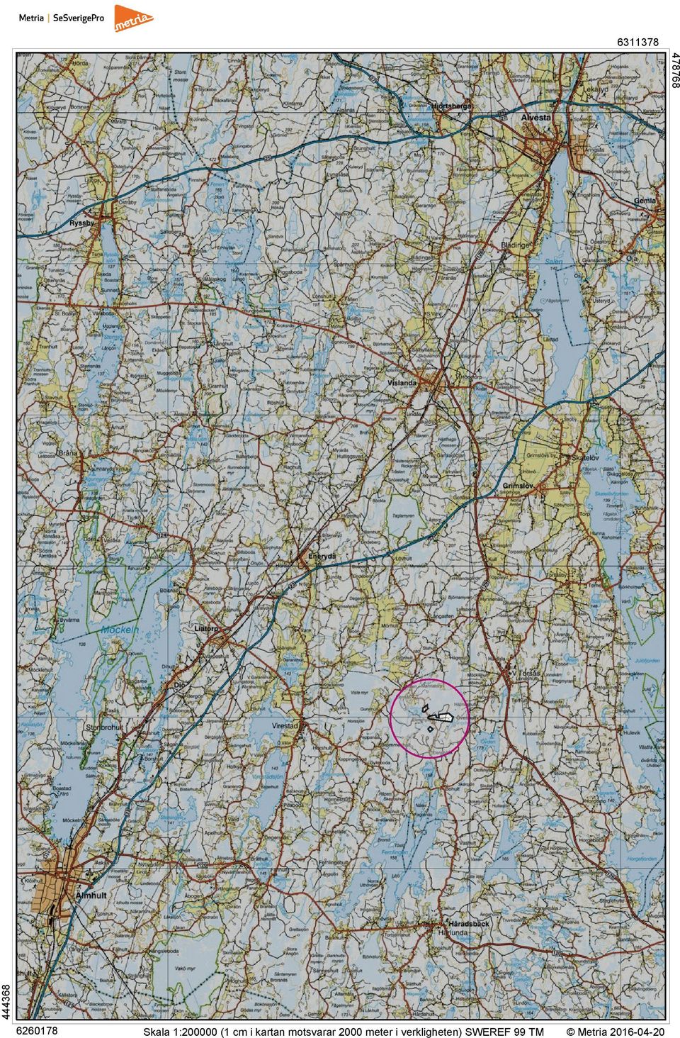 motsvarar 2000 meter i