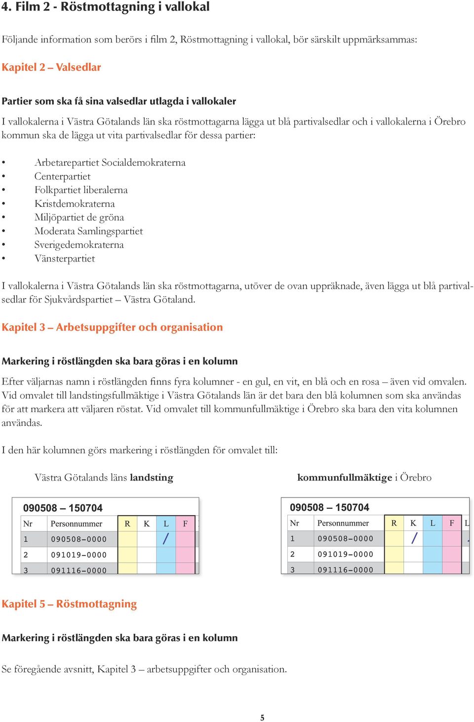 Arbetarepartiet Socialdemokraterna Centerpartiet Folkpartiet liberalerna Kristdemokraterna Miljöpartiet de gröna Moderata Samlingspartiet Sverigedemokraterna Vänsterpartiet I vallokalerna i Västra