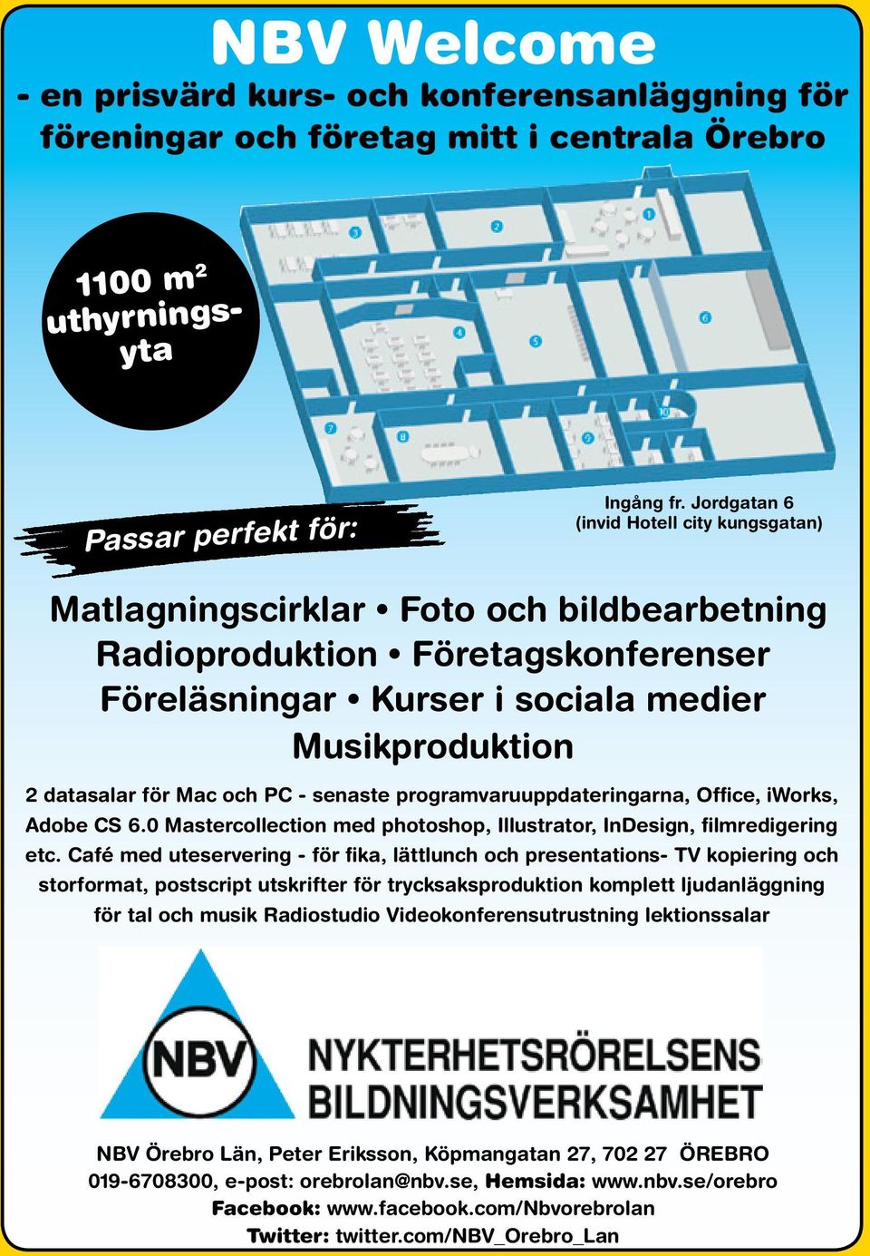 och PC - senaste programvaruuppdateringarna, Office, iworks, Adobe CS 6.0 Mastercollection med photoshop, Illustrator, InDesign, filmredigering etc.