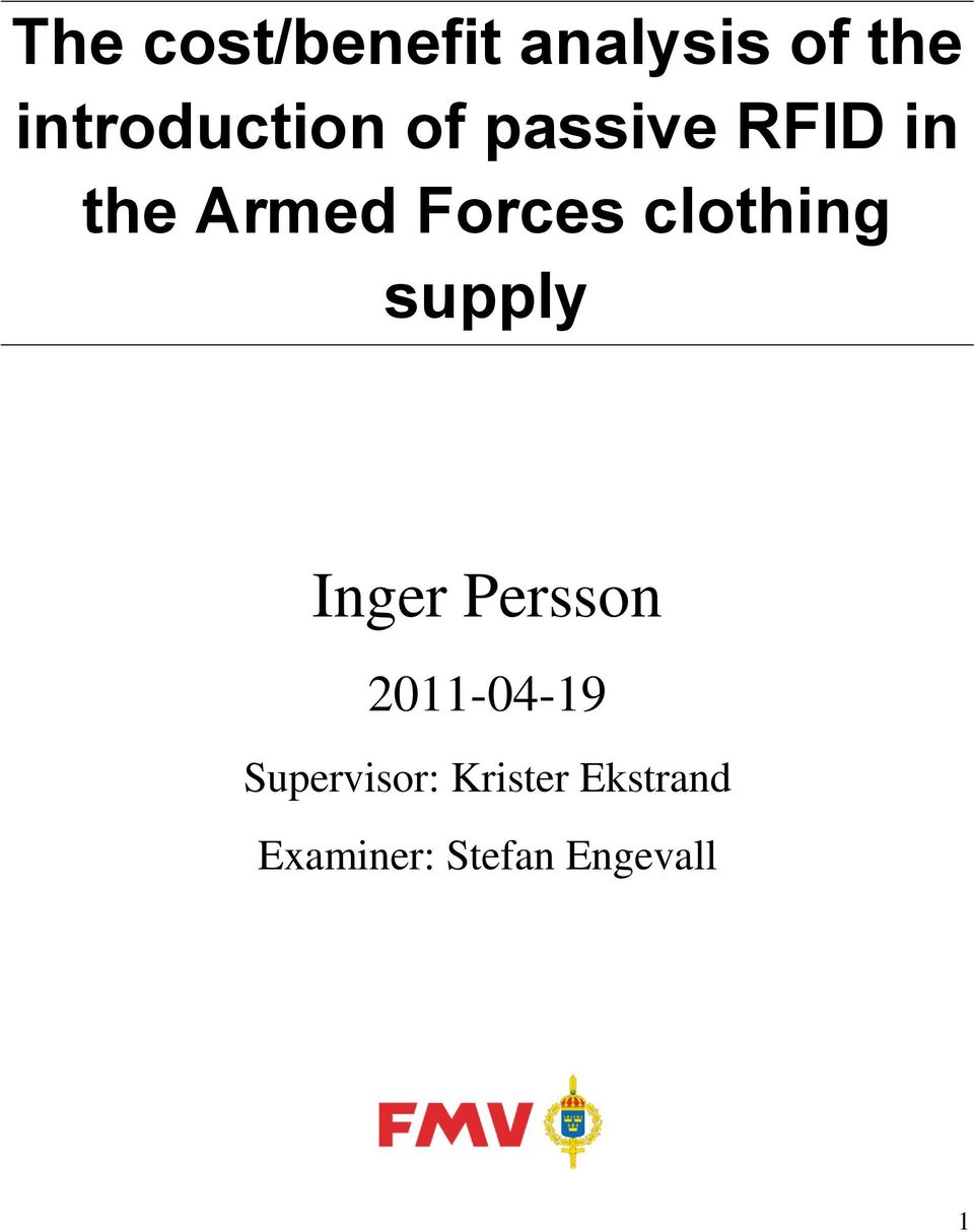 Forces clothing supply Inger Persson