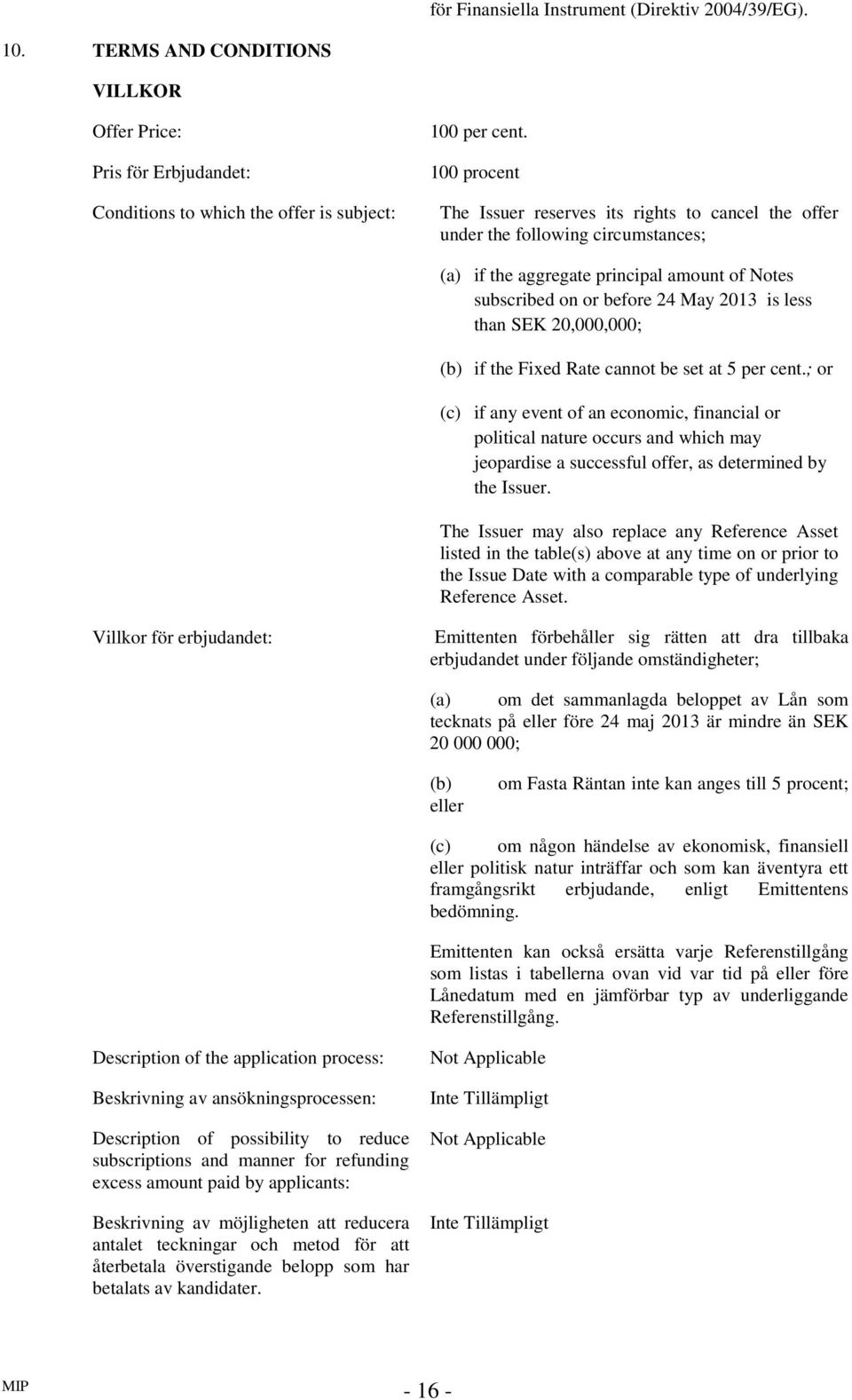 20,000,000; (b) if the Fixed Rate cannot be set at 5 per cent.