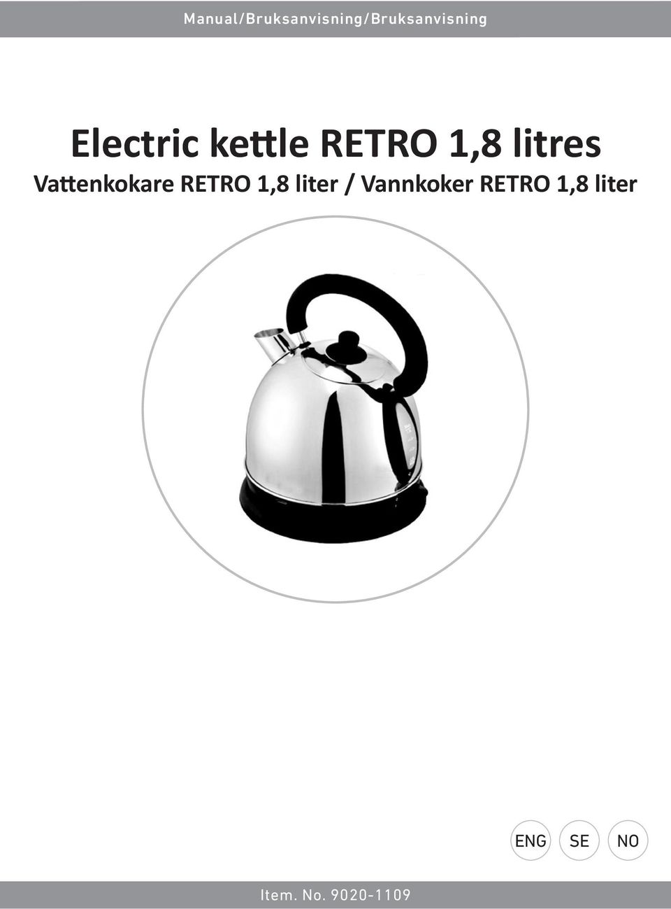 Vattenkokare RETRO 1,8 liter /