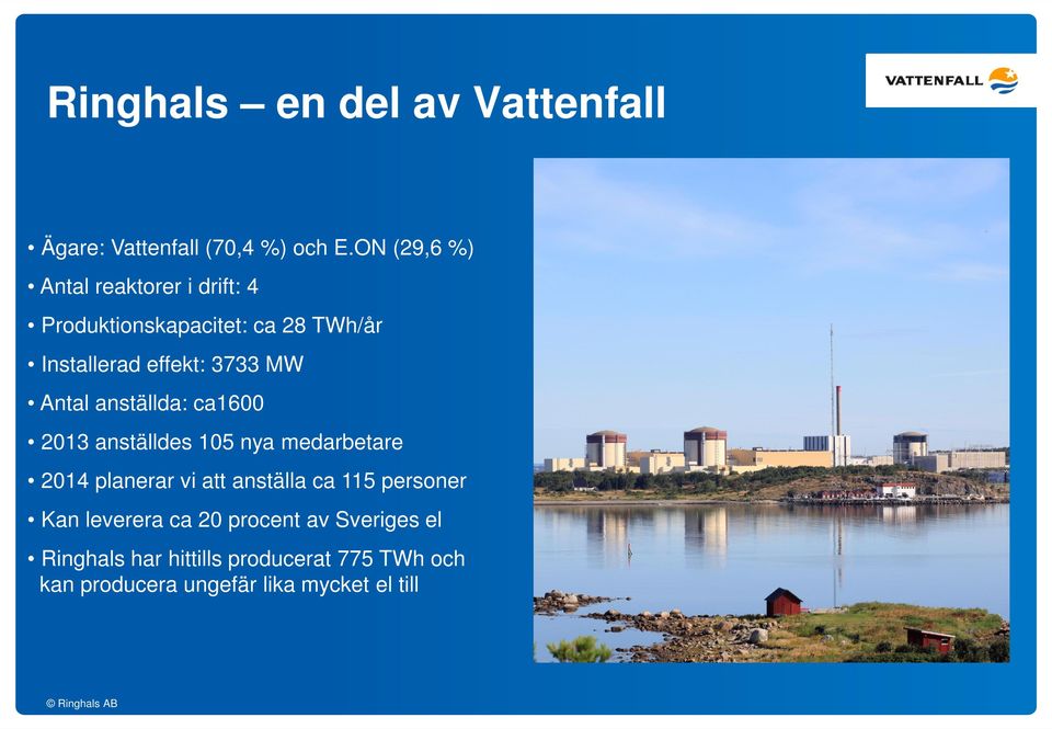 MW Antal anställda: ca1600 2013 anställdes 105 nya medarbetare 2014 planerar vi att anställa ca 115