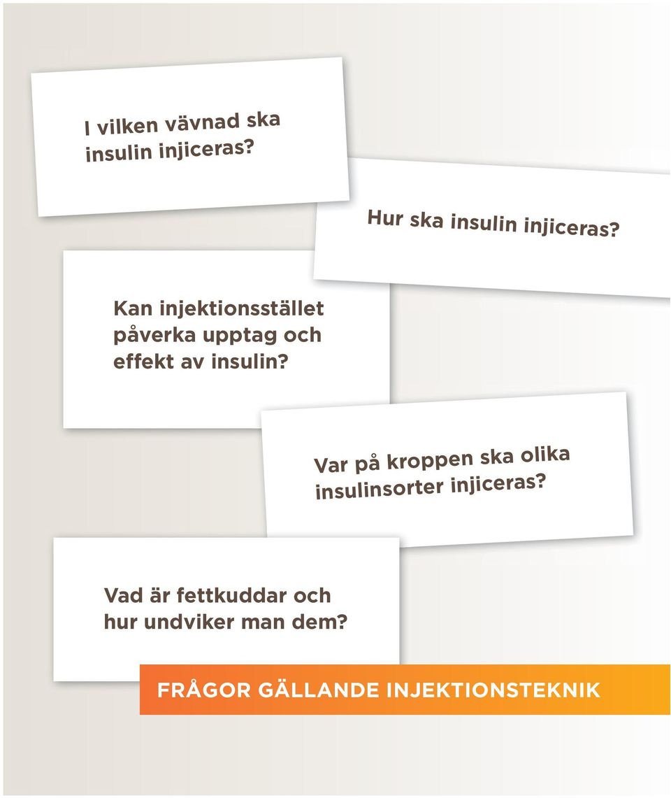 Kan injektionsstället påverka upptag och effekt av insulin?