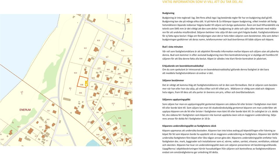 Även om bud tillhandahålls via teknik som SMS mm är det viktigt att den som deltar i budgivning är aktiv och själv söker kontakt med mäklaren för att undvika missförstånd.