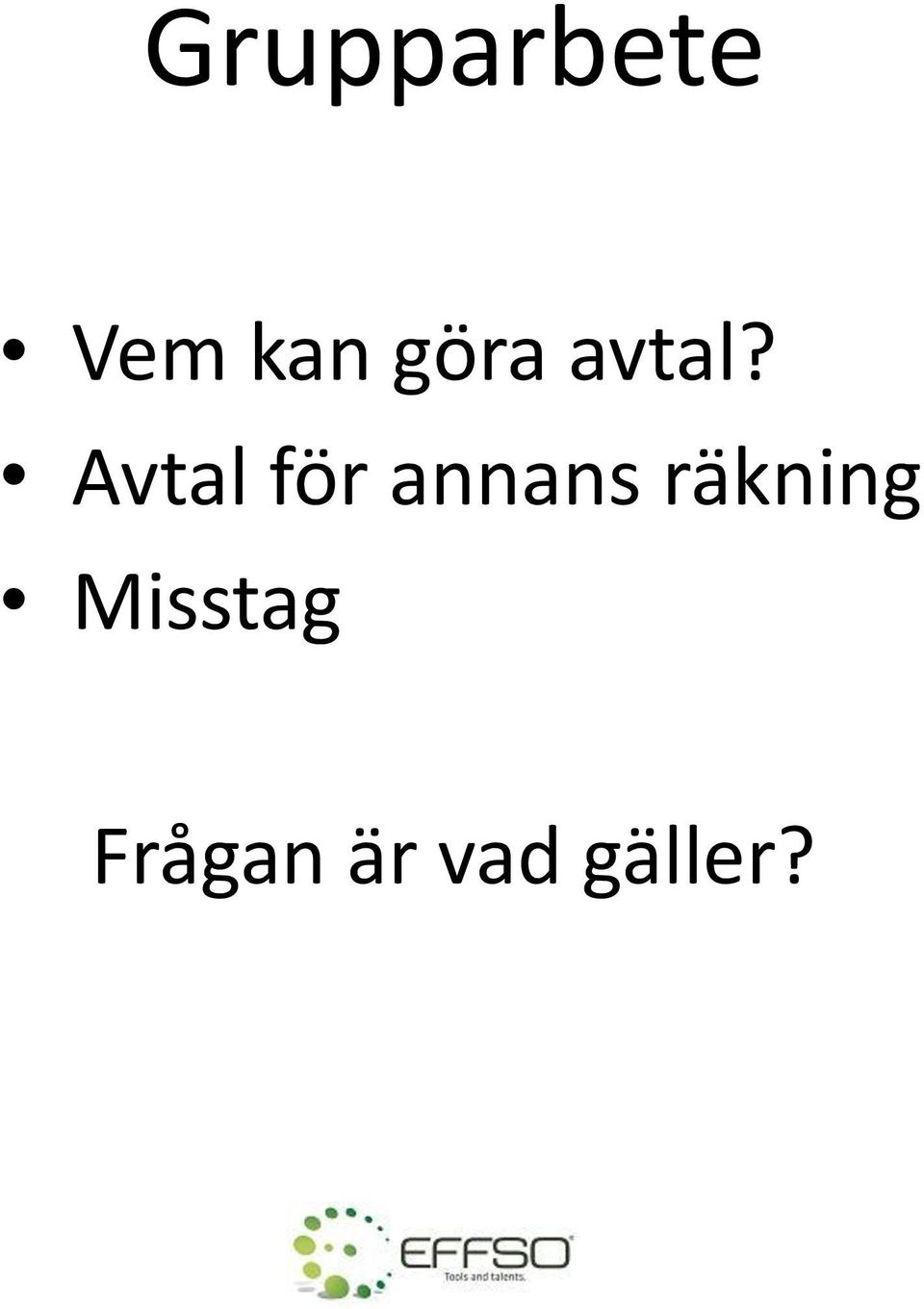 Avtal för annans