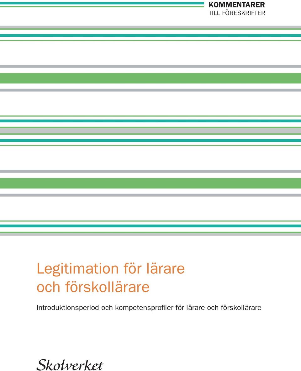 förskollärare Introduktionsperiod