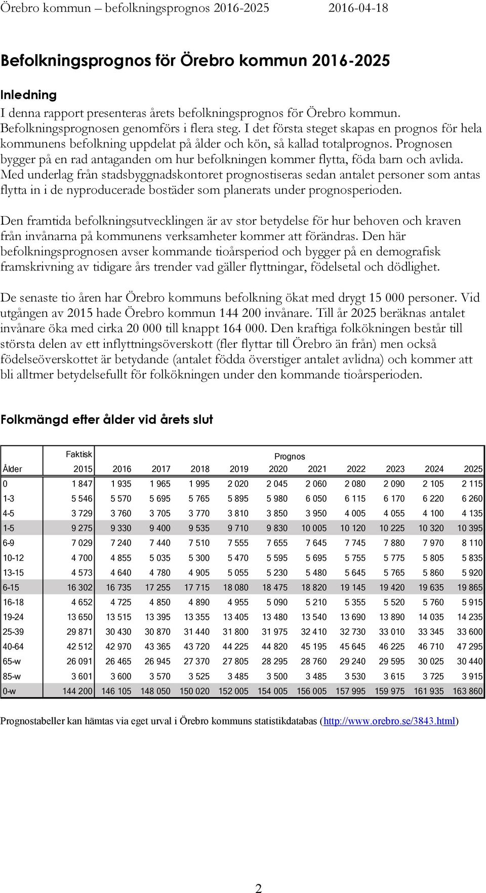 en bygger på en rad antaganden om hur befolkningen kommer flytta, föda barn och avlida.