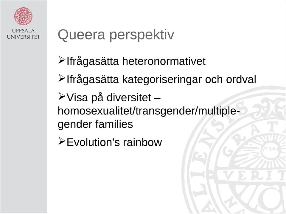 kategoriseringar och ordval Visa på