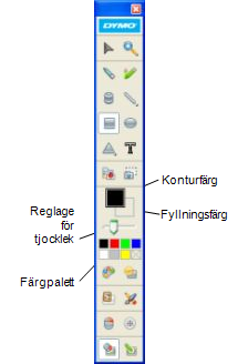 Använda MimioTeach Fullständig information om hur du ändrar objekt finns i Ändra objekt.