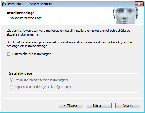 2.2 Offline-installation När du har startat installationsprogrammet offline (.msi) tar installationsguiden dig igenom installationen.