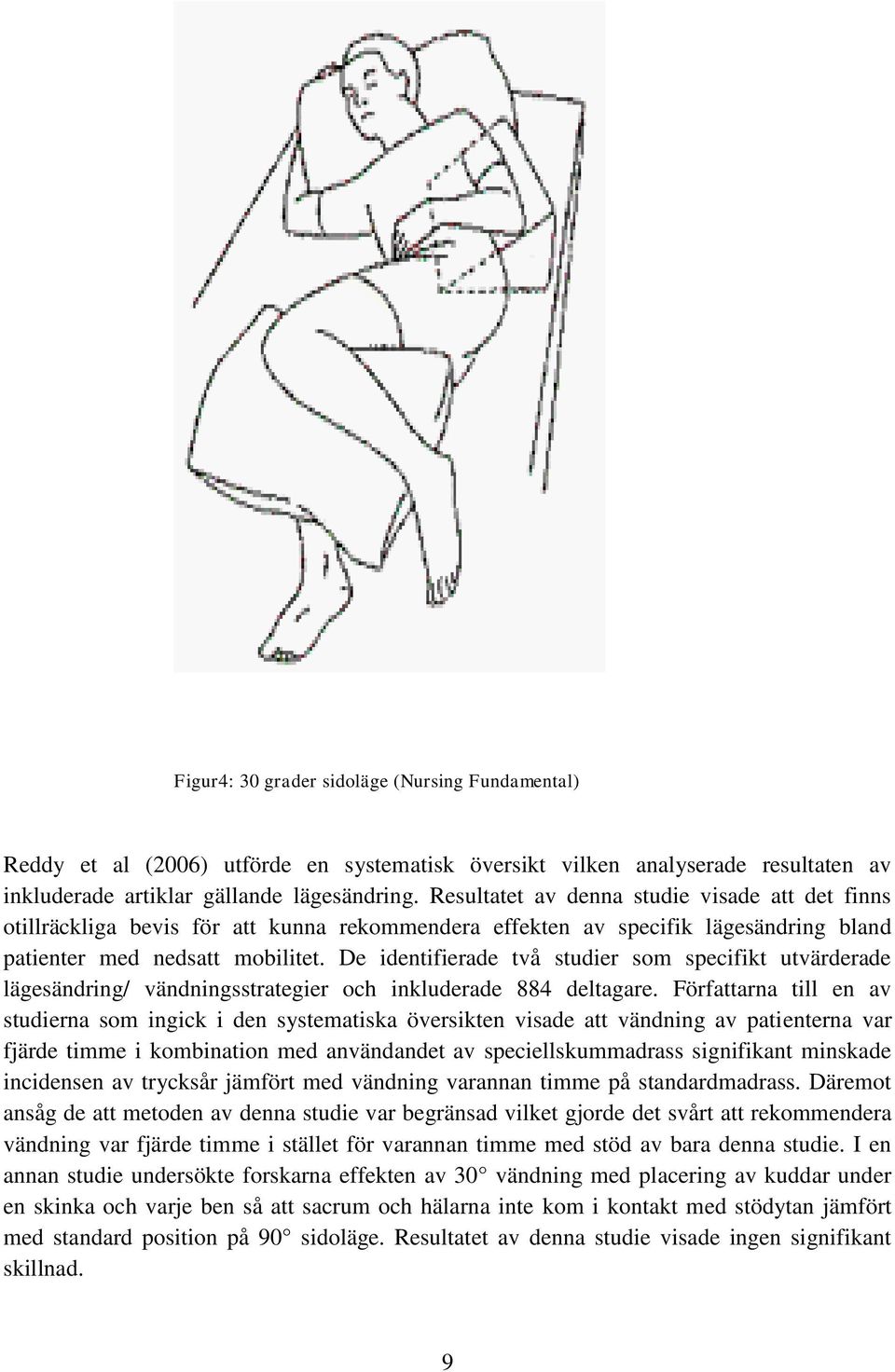 De identifierade två studier som specifikt utvärderade lägesändring/ vändningsstrategier och inkluderade 884 deltagare.