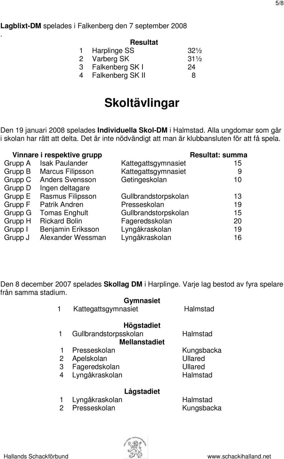 Alla ungdomar som går i skolan har rätt att delta. Det är inte nödvändigt att man är klubbansluten för att få spela.