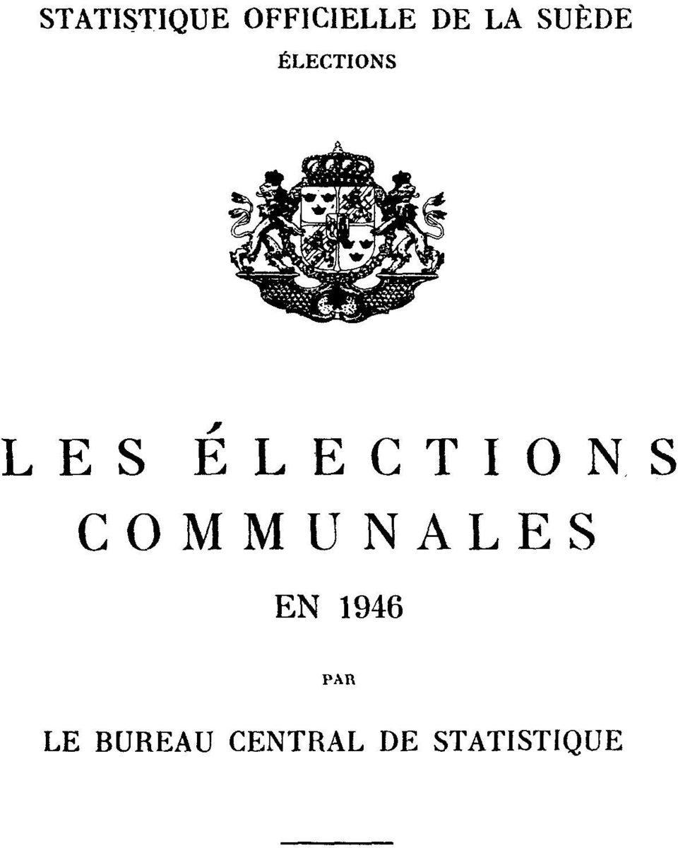 ÉLECTIONS COMMUNALES EN 1946