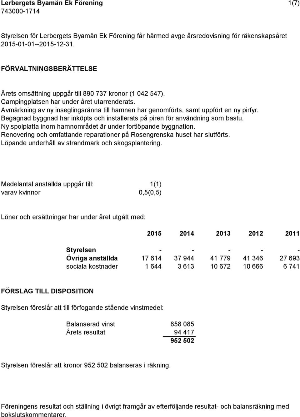 Avmärkning av ny inseglingsränna till hamnen har genomförts, samt uppfört en ny pirfyr. Begagnad byggnad har inköpts och installerats på piren för användning som bastu.