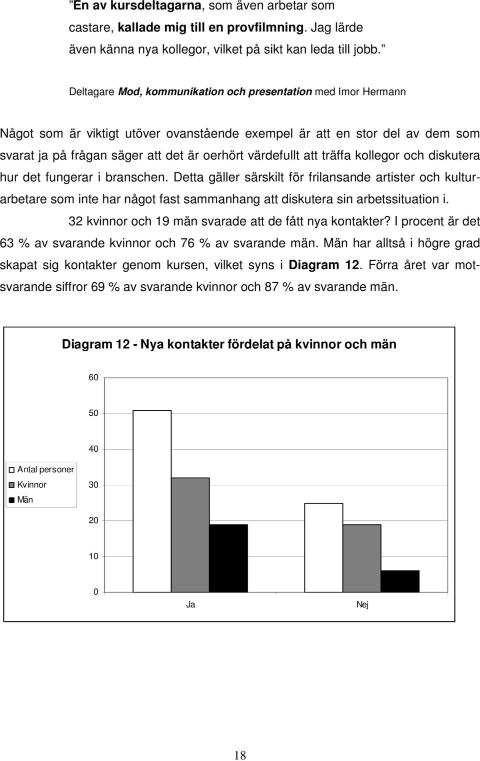 att träffa kollegor och diskutera hur det fungerar i branschen.