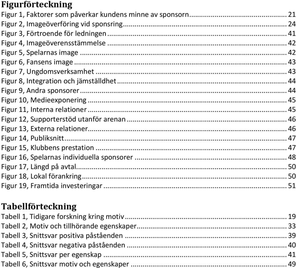 .. 45 Figur 11, Interna relationer... 45 Figur 12, Supporterstöd utanför arenan... 46 Figur 13, Externa relationer... 46 Figur 14, Publiksnitt... 47 Figur 15, Klubbens prestation.