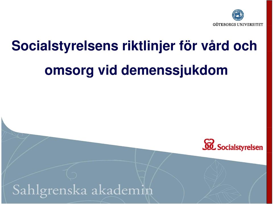 vård och omsorg