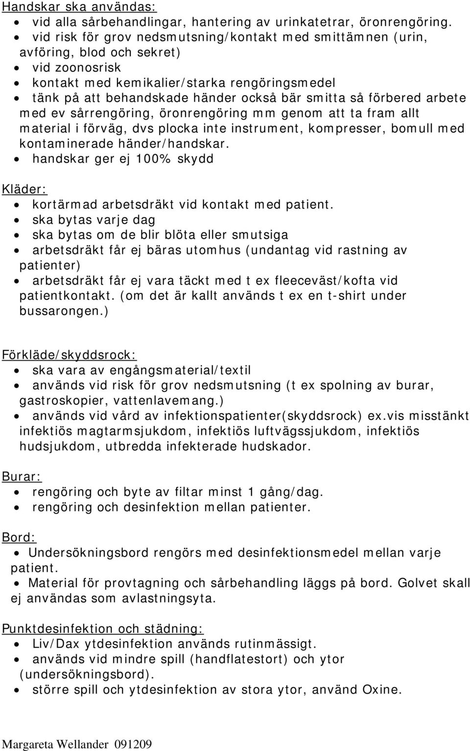 Hygienpolicy för personal vid Stockholms Regiondjursjukhus ...
