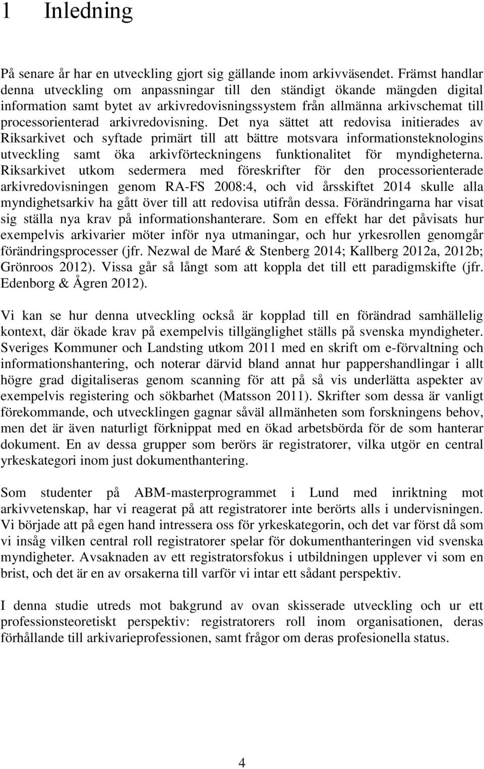 arkivredovisning.