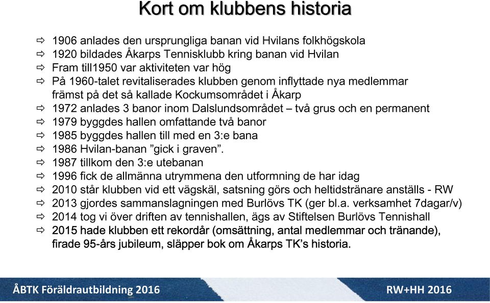 omfattande två banor 1985 byggdes hallen till med en 3:e bana 1986 Hvilan-banan gick i graven.